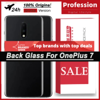 100% Original Back Battery Cover Rear Door Housing Case for OnePlus 7 With Camera Lens + Adhesive Tape Repair Parts