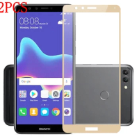 2PCS 3D Tempered Glass For Huawei Y9 2018 Full screen Cover Screen Protector Film For Huawei Y9 2018 FLA-L22