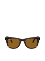 แว่นกันแดดผู้ชาย Folding Wayfarer รุ่น RB4105 710 54 เลนส์สีน้ำตาล B-15 (สี signature ของ Ray-Ban)