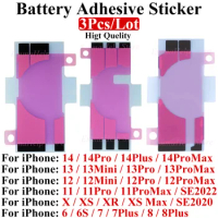 3pcs Battery Adhesive Sticker For iPhone 11 12 13 Promax 12mini 14 Pro 14Plus SE2020 X XS 6 6S 7 8 Plus Battery Glue Tape Strip