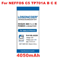 LOSONCOER 4050mAh NBL-42A2200 Battery for Neffos C5 TP701A B C E Mobile Phone Battery