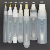 1PC Empty Pen Rod Plastic Liquid Chalk Marker Barrels Repeatable Plastic Empty Pen Rod Liquid Chalk Paint Pen Accessories