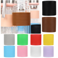 1 PC Silicone Cup Sleeve Heat Insulation Bottle Sleeves Non-slip Mug Sleeve Glass Bottle Cover For Mugs Ceramic Coffee Cups Wrap