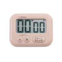 【DRETEC】香香皂_日本大螢幕計時器-3按鍵-粉色(T-614PK)