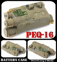 AN/PEQ-16 PEQ16戰術鐳射電筒款戶外雙模式長短可調電池盒泥色