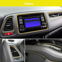 5M Car Interior Accessories EL Light Line With USB Decorative Dashboard Console Auto EL Wire Freeshipping