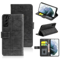50pcs For Samsung Galaxy S24 S23 Ultra S22 S21 Note 20 Pro A72 A51 A51S A21 A70 A90 X Cover Pro Oil Wax Flip Wallet Leather Case
