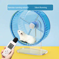 Hamster Running Disc Toy 2 Size Silent Small Pet Rotatory Jogging Wheel Small Pets Sports Wheel Toys Hamster Cage Accessories