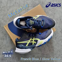 Sepatu Voli Asics Metarise 2023 French Blue/Glow Yellow 46