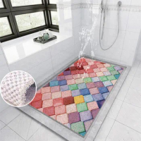 Plastic Wire Bath Mats, Anti-Slip Foot Mat, Modern Simplicity, Household Shower Room, Bath Hollow Mats, Simplicity, Bathroom