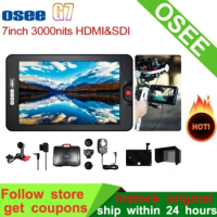 OSEE G7 Monitor 1920×1200 Full HD 3G SDI 4K HDMI- in&amp;Output 7 Inch Ultra-Bright 3000 Nits for DSLR Camera Field HDR Monitor