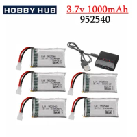 Upgraded 3.7V 1000mAh 25c Lipo Battery + Charger for Syma X5 X5C X5SC X5SW TK M68 MJX X705C SG600 RC Quadcopter Drone Spare Part