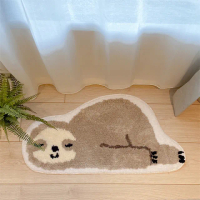 【樂生活 Good Mood】超可愛樹懶造型地墊 浴室吸水地墊 地墊 防滑墊 柔軟居家地毯(可愛地墊 吸水防滑地墊)