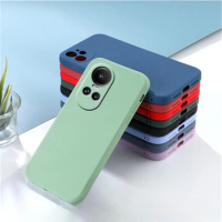 Case for Oppo Reno 10 5g Liquid Silicone Bumper Shockproof TPU Soft Phone Cover for OPPO Reno10 5G Pro Shell Protection Coque