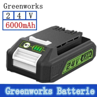 For Greenworks 24V 6,0 Ah Batterie TASCHE 708,29842 Lithium- Kompatibel mit 20352 22232 Werkzeuge
