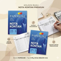 NOTA KONTAN PAPERLINE K3 / NOTA KONTAN PAPERLINE KECIL 3PLY (PACK)