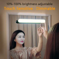 Wireless LED Makeup Light Make-up Fill Light Table Lamp USB Rechargable 3-position/Infinitely Dimmable For Dresser Closet Mirror