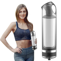500ml Hydrogen Water Bottle Rechargeable Hydrogen Water Generator Hydrogen Rich Water Generator for Home Travel Office Exercise