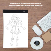 A4 LED Light Box Tracer A4 Ultra-Thin Light Pad LED Copy Board for Artists Drawing/Sketching/Animation/Stencilling