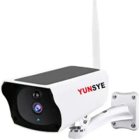 YUNSYE Outdoor Solar-Powered Security Camera,WIFI 1080P,No Charging,With 64GB SD Card,Free 30-Day Cloud Storage,Support 2 Spotli