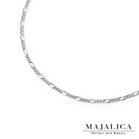 Majalican 925純銀方格扁圈鍊 鍊寬約2MM/總長約45CM 單個價格