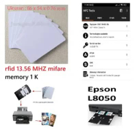 PVC ID CARD INKJET RFID 13.56 ISO 14443A CHIP F08 HIGH QUALITY