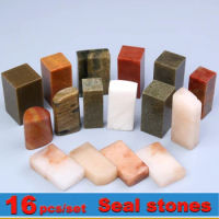 16 pcs/set Chinese Name stamp stone Seal Letter Sealing Wax Stamp for Painting Calligraphy Art Supply
