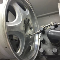 Diamond Cutting Polishing Machine Alloy Wheel Repair CNC Lathe