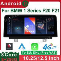 ID8 Snapdragon Android 13 10.25 Inch 8+256G For BMW 1 Series F20 F21 GPS Navigation Screen Carplay Auto WIFI 4G 1920*720P