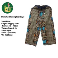 Kencana Ungu Celana Kulot Panjang Layer Celana Kulot Kekinian motif Terbaru Celana Kulot Panjang Bah