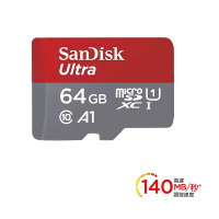 【最高現折268】SanDisk 64GB Ultra Micro SDXC A1 UHS-I 記憶卡140MB/s無轉卡