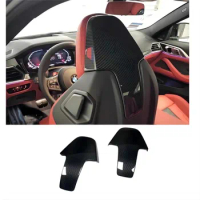 Carbon Fiber Car Inner Seat Back Covers Trims For BMW G80 M3 F91 F92 F93 M8 F97 X3M F98 X4M 2020 2021 2022 Back Seat Shell Trim