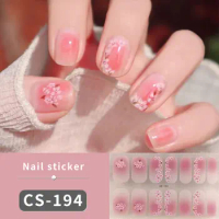 Nail Sticker Soild Nail Gel Wraps Adhesive Full Cover Gel Nail Sticker Long-Lasting Manicure Decoration