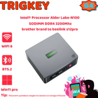 Trigkey G4 n100 mini pc gamer Intel Alder N100 DDR4 0GB 0GB 16GB 500GB SSD WIFI6 BT5.2 Gaming Computer equal Beelink S12 Pro