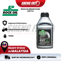 ROCK OIL BRAKE FLUID DOT 5.1 500ML Minyak Break Yamaha Honda Ducati Superbike 100% Original