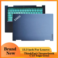 NEW Laptop LCD Back Cover/Palmrest Upper Case For Lenovo ThinkPad Chromebook C13 Yoga Gen1 Laptops FHD Screen Top Case Blue