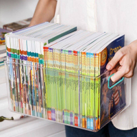 書箱收納箱裝書本整理神器繪本兒童學生教室書籍透明儲物盒牛津樹