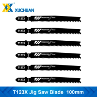 T123X Jig Saw Blade HCS Wood Assorted Blades For Wood Plastic Cutting T Shank Saber Saw Power Tool Reciprocating Saw Blade