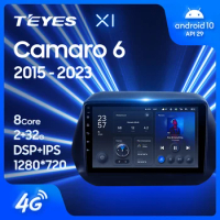 TEYES X1 For Chevrolet Camaro 6 2015- 2023 Car Radio Multimedia Video Player Navigation GPS Android 10 No 2din 2 din dvd