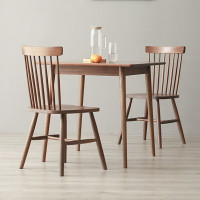 餐桌 黑桃木正方形餐桌椅組合實木方桌北歐家用小戶型飯桌