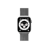 【LAUT 萊德】Apple Watch 42/44/45/49mm 米蘭不銹鋼磁吸錶帶-銀