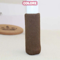 {Kaki Stokin Kucing} [C] Chair leg cover Table leg cover Anti-slip knitted furniture Chair leg sock 