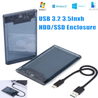 2.5inch External Hard Drive Case SATA To USB3.1 8TB SSD HDD Hard Disk Box USB3.0 To Type-C Plug and Play for Notebook Computer