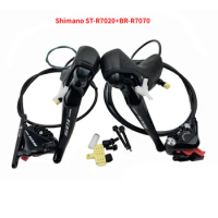 Shimano 105 ST-R7020 + BR-R7070 R7020 Dual Control Lever R7070 Hydraulic Disc Brake Road bicycle shifter Derailleur