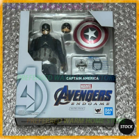 In Stock Originate BANDAI SHF Marvel Captain America Movable Model Toy S.H.FIGUARTS Avengers:Endgame The Avengers 2019