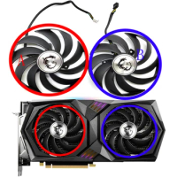 New 95MM PLD10010B12HH Cooler Fan Replacement For MSI RTX 3050 3060 Ti RX 6600 6700 XT Gaming Graphics Video Card Cooling