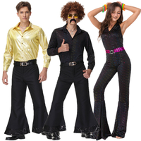 Halloween Costume R Europe and America 70 S Disco Clothing Couple Clothes Hippie Ball Performance Costume