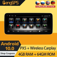 10.25" DVD Player For Mercedes Benz C W205 GLC X253 V W446 Android Stereo Touchscreen GPS Navigation Headunit Carplay FM Radio