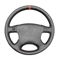 Hand-stitched Black Leather Car Steering Wheel Cover for Honda Accord 1994-1997 Odyssey 1995-1997 Prelude 1994-1996