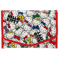 大賀屋 日貨 HELLO KITTY 子母帳本 收納袋 卡包 三麗鷗 存摺本 媽媽 kt 正版 授權 J00014812